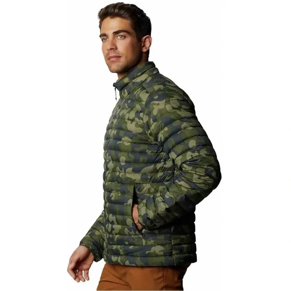 Mountain Hardwear Men Mt. Eyak 2 Jacket Insulated WR Dark Army Camo Size M